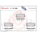 Brembo | Bremsbelagsatz, Scheibenbremse | P 10 004 Brembo | Bremsbelagsatz, Scheibenbremse | P 10 004