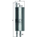 Knecht | Kraftstofffilter | KL 167 Knecht | Kraftstofffilter | KL 167