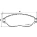 Hella | Bremsbelagsatz, Scheibenbremse | 8DB 355 021-891