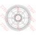 TRW | Bremstrommel | DB4546MR