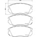 Hella Pagid | Bremsbelagsatz, Scheibenbremse | 8DB 355 013-051