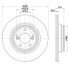 Hella | Bremsscheibe | 8DD 355 122-621