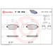 Brembo | Bremsbelagsatz, Scheibenbremse | P 59 052 Brembo | Bremsbelagsatz, Scheibenbremse | P 59 052