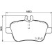Hella Pagid | Bremsbelagsatz, Scheibenbremse | 8DB 355 019-641