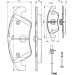 BOSCH Bremsbelagsatz, Scheibenbremse 0 986 494 201