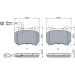 BOSCH | Bremsbelagsatz, Scheibenbremse | 0 986 494 402 BOSCH | Bremsbelagsatz, Scheibenbremse | 0 986 494 402