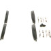 BOSCH | Bremsbelagsatz, Scheibenbremse | 0 986 494 261