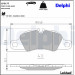 Delphi | Bremsbelagsatz, Scheibenbremse | LP3177 Delphi | Bremsbelagsatz, Scheibenbremse | LP3177