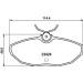 Hella | Bremsbelagsatz, Scheibenbremse | 8DB 355 018-561