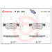 Brembo | Bremsbelagsatz, Scheibenbremse | P 61 116