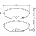 Brembo | Bremsbelagsatz, Scheibenbremse | P 56 045 Brembo | Bremsbelagsatz, Scheibenbremse | P 56 045