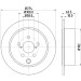 Hella | Bremsscheibe | 8DD 355 120-341