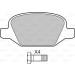 598407 Bremsbelagsatz, Scheibenbremse