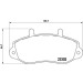 Brembo | Bremsbelagsatz, Scheibenbremse | P 68 025