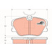 TRW Bremsbelagsatz, Scheibenbremse COTEC GDB818