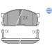 Meyle Bremsbelagsatz, Scheibenbremse MEYLE-ORIGINAL: True to OE 025 200 0215/W
