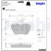 Delphi | Bremsbelagsatz, Scheibenbremse | LP1018 Delphi | Bremsbelagsatz, Scheibenbremse | LP1018