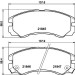 Hella | Bremsbelagsatz, Scheibenbremse | 8DB 355 016-611