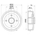Hella | Bremstrommel | 8DT 355 301-211