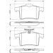 BOSCH Bremsbelagsatz, Scheibenbremse 0 986 494 480