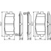 0 986 494 251 Bremsbelagsatz, Scheibenbremse