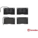 Brembo | Bremsbelagsatz, Scheibenbremse | P 68 012