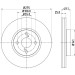Hella Pagid | Bremsscheibe | 8DD 355 110-451