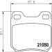 Hella | Bremsbelagsatz, Scheibenbremse | 8DB 355 007-381 Hella | Bremsbelagsatz, Scheibenbremse | 8DB 355 007-381