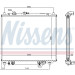 Nissens | Kühler, Motorkühlung | 62802