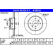 ATE | Bremsscheibe | 24.0110-0215.1 ATE | Bremsscheibe | 24.0110-0215.1