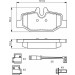 BOSCH Bremsbelagsatz, Scheibenbremse 0 986 494 603