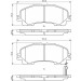 BOSCH Bremsbelagsatz, Scheibenbremse 0 986 494 821