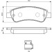 BOSCH Bremsbelagsatz, Scheibenbremse 0 986 494 604