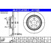 ATE | Bremsscheibe | 24.0111-0165.1 ATE | Bremsscheibe | 24.0111-0165.1