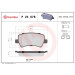 Brembo | Bremsbelagsatz, Scheibenbremse | P 24 078 Brembo | Bremsbelagsatz, Scheibenbremse | P 24 078