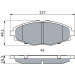 0 986 424 512 Bremsbelagsatz, Scheibenbremse