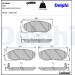 Delphi | Bremsbelagsatz, Scheibenbremse | LP1849