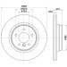 Hella | Bremsscheibe | 8DD 355 104-571