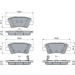 BOSCH | Bremsbelagsatz, Scheibenbremse | 0 986 424 959