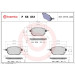 Brembo | Bremsbelagsatz, Scheibenbremse | P 56 051 Brembo | Bremsbelagsatz, Scheibenbremse | P 56 051