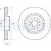 Delphi | Bremsscheibe | BG9957