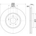 Hella | Bremsscheibe | 8DD 355 117-801