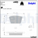 Delphi | Bremsbelagsatz, Scheibenbremse | LP1719 Delphi | Bremsbelagsatz, Scheibenbremse | LP1719