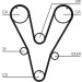 CT1085 Zahnriemen CT1085 Zahnriemen
