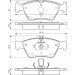 BOSCH Bremsbelagsatz, Scheibenbremse 0 986 494 002