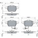 BOSCH | Bremsbelagsatz, Scheibenbremse | 0 986 424 482 BOSCH | Bremsbelagsatz, Scheibenbremse | 0 986 424 482