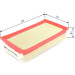 BOSCH F 026 400 433 Luftfilter BOSCH F 026 400 433 Luftfilter