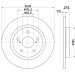 Hella | Bremsscheibe | 8DD 355 116-121