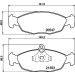 Hella | Bremsbelagsatz, Scheibenbremse | 8DB 355 007-531