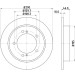 Hella | Bremsscheibe | 8DD 355 117-941 Hella | Bremsscheibe | 8DD 355 117-941
